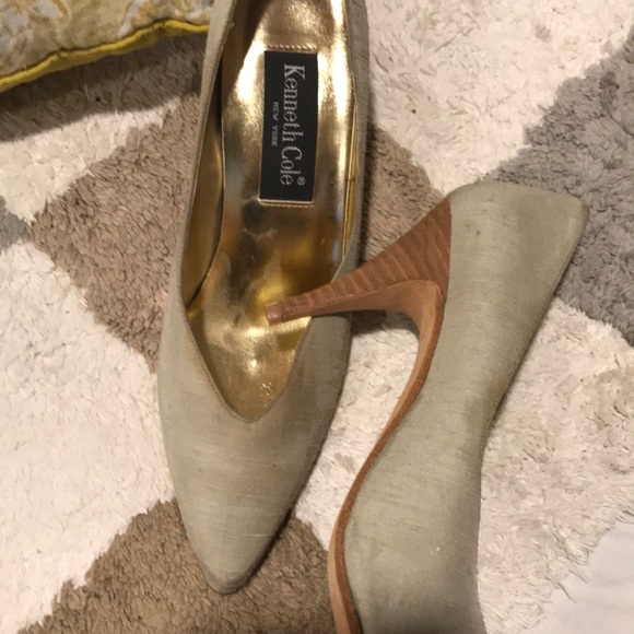 Raw silk heels - Picture 2 of 2